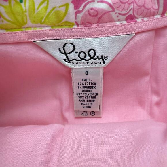 Lilly Pulitzer Pink Pleated Mini Skirt Size 0 - Picture 3 of 12